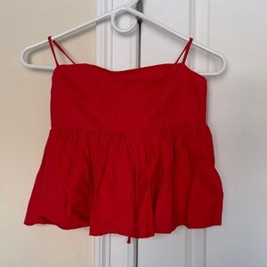 Chic Red Camisole Top